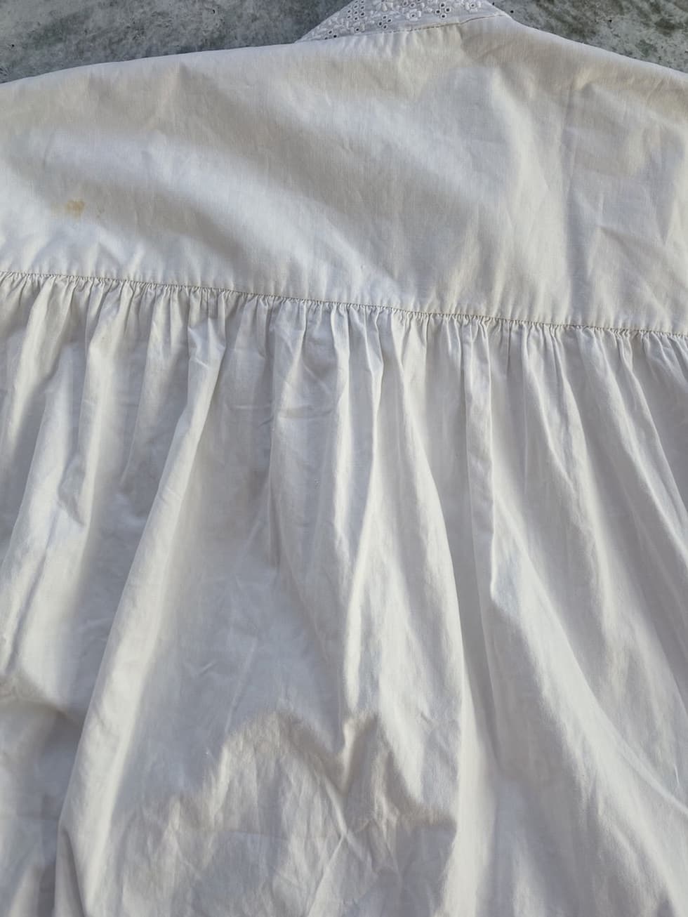 アンティークレースワンピース アンティークピンタックフリルワンピース ナイトガウン