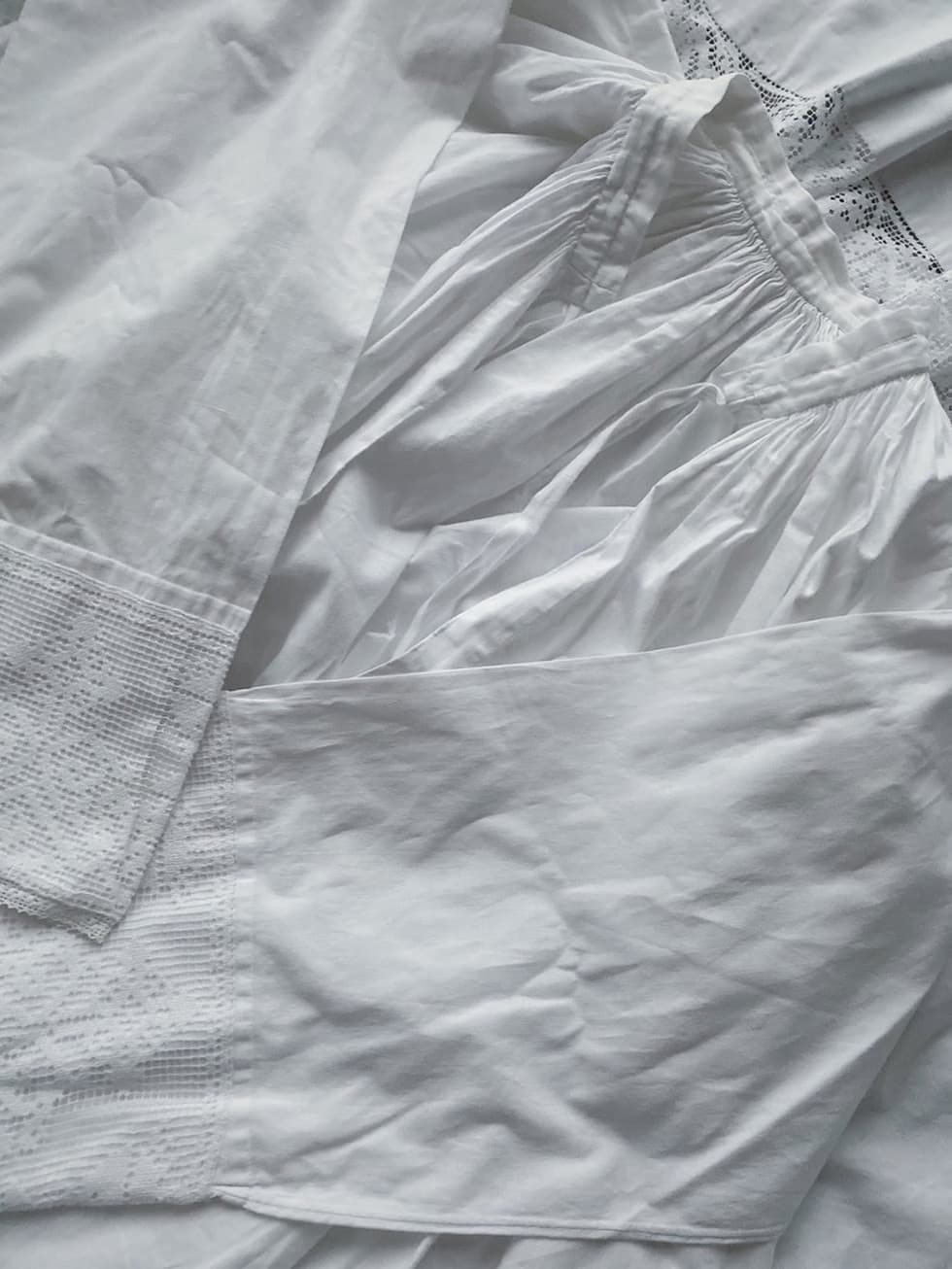 フランスアンティークチャーチスモック