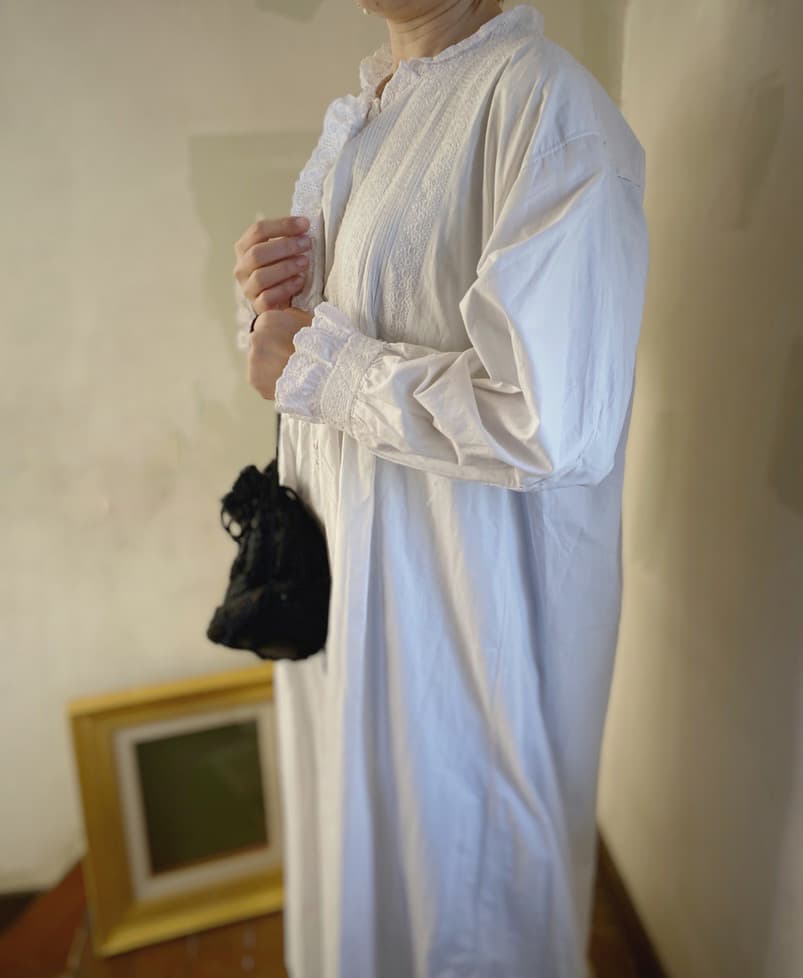 アンティークピンタックフリルワンピース