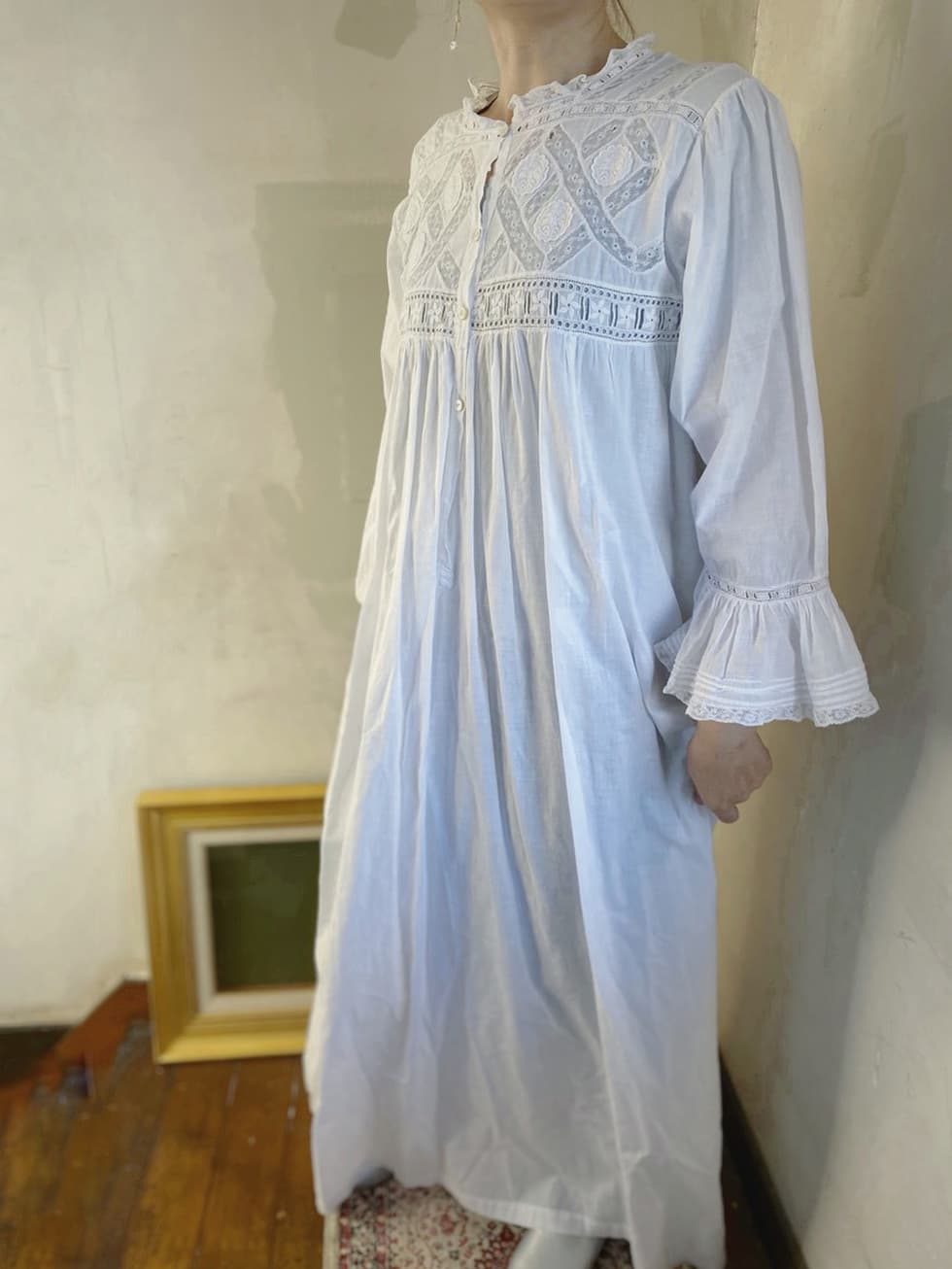 アンティークレースワンピース ヴィクトリアンナイトドレス