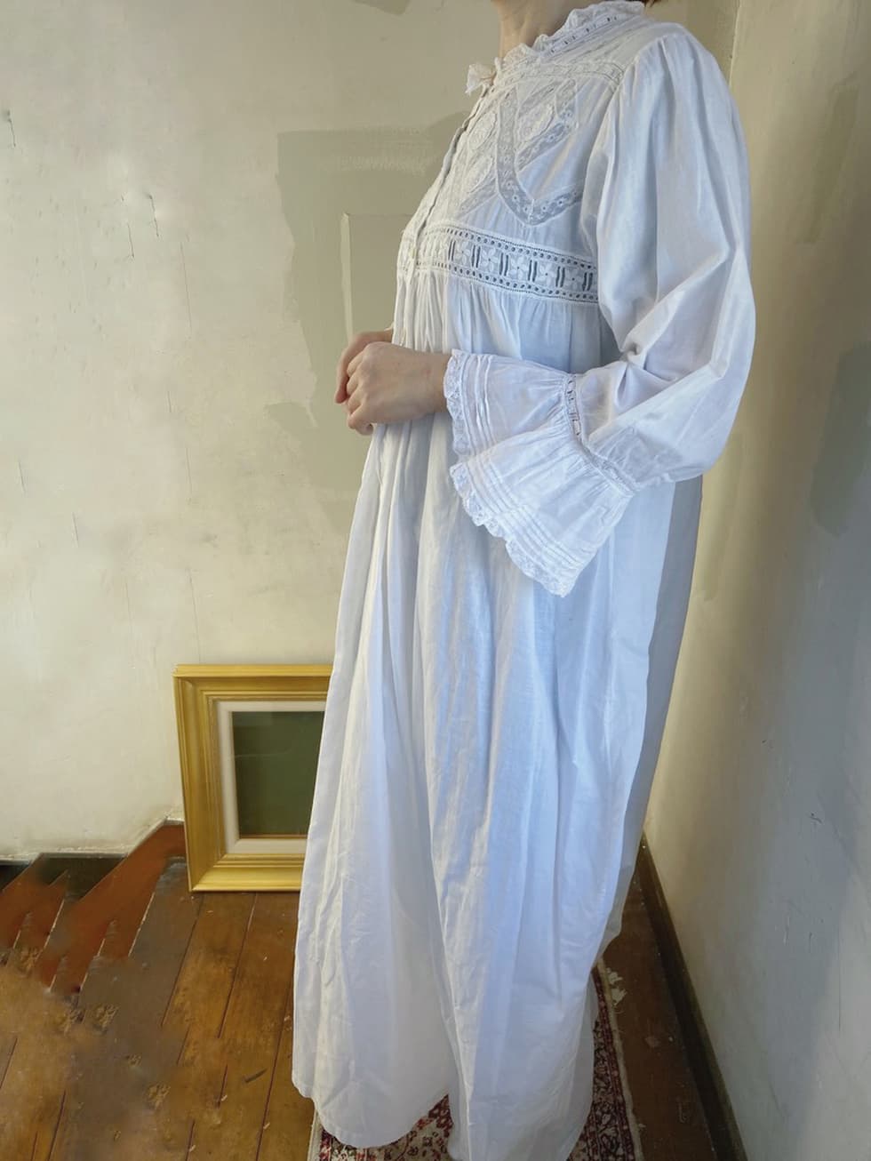 アンティークレースワンピース ヴィクトリアンナイトドレス