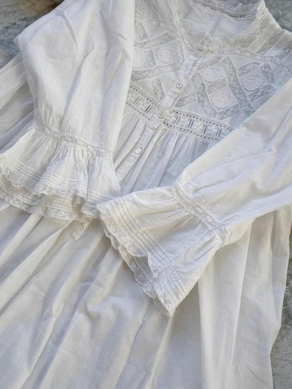 アンティークレースワンピース ヴィクトリアンナイトドレス