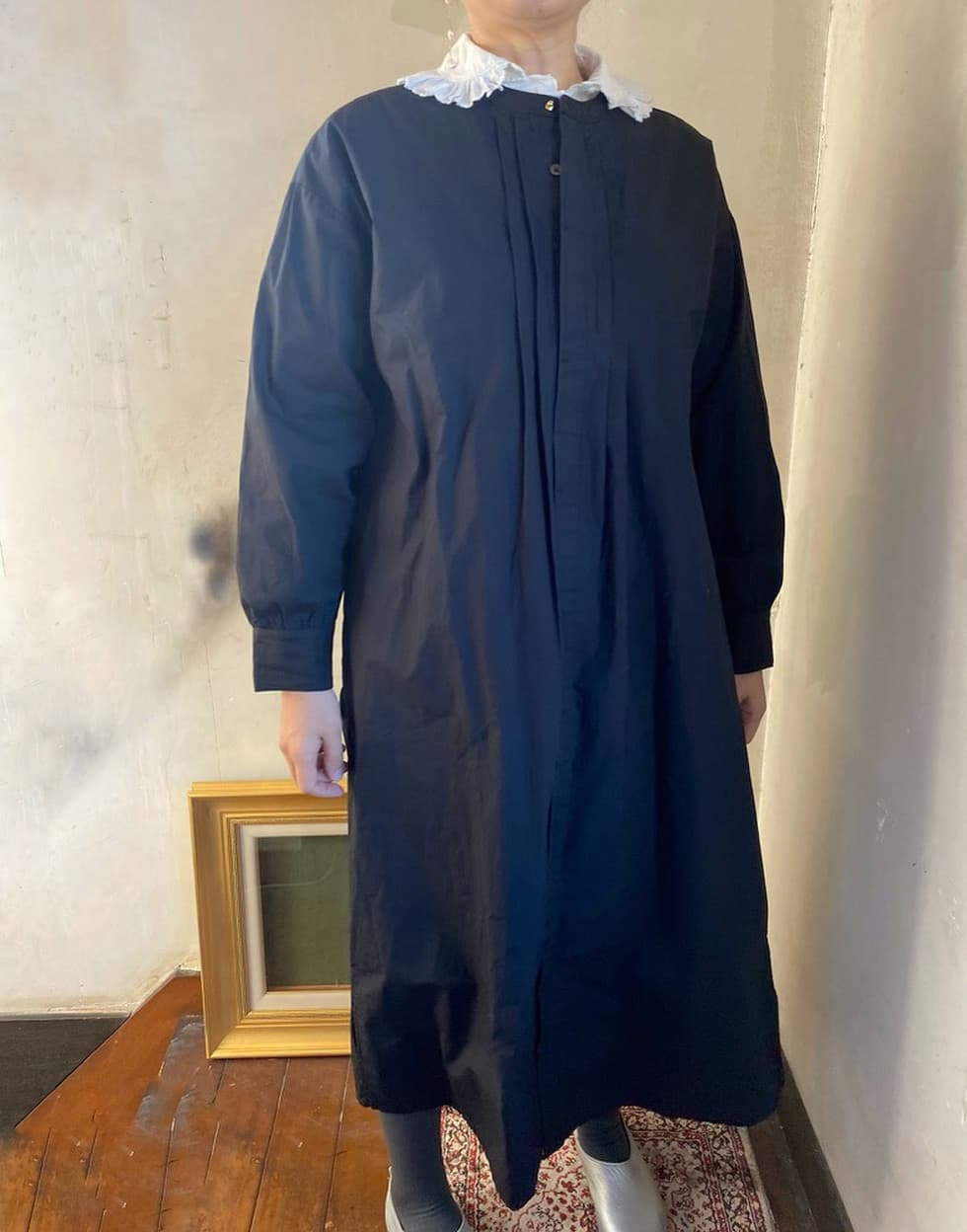 フランスアンティークコットンブラウス