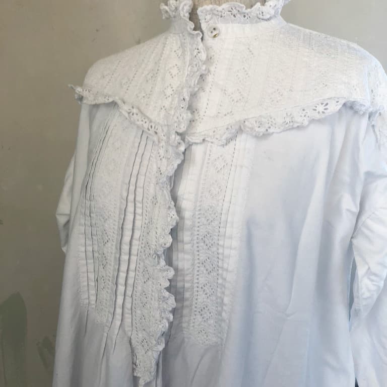 イギリス アンティーク レース ワンピース｜dewlilly