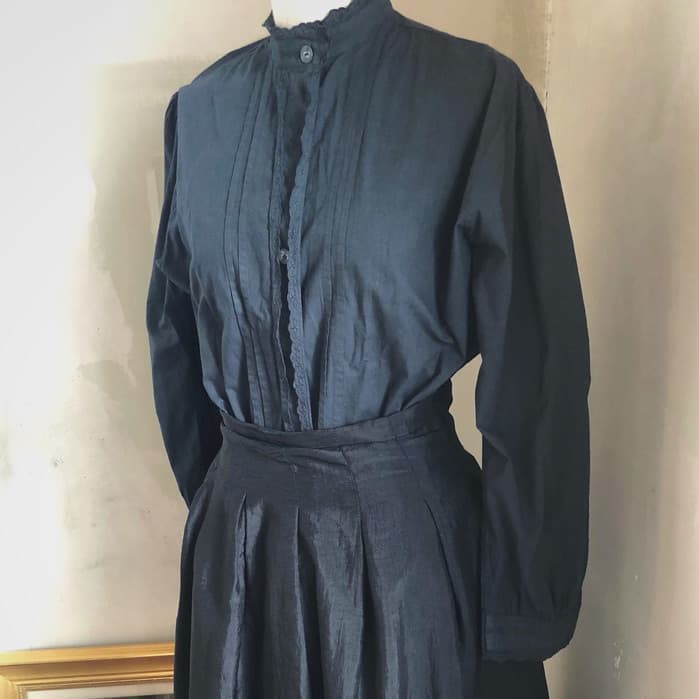 アンティークレースブラウスブラック