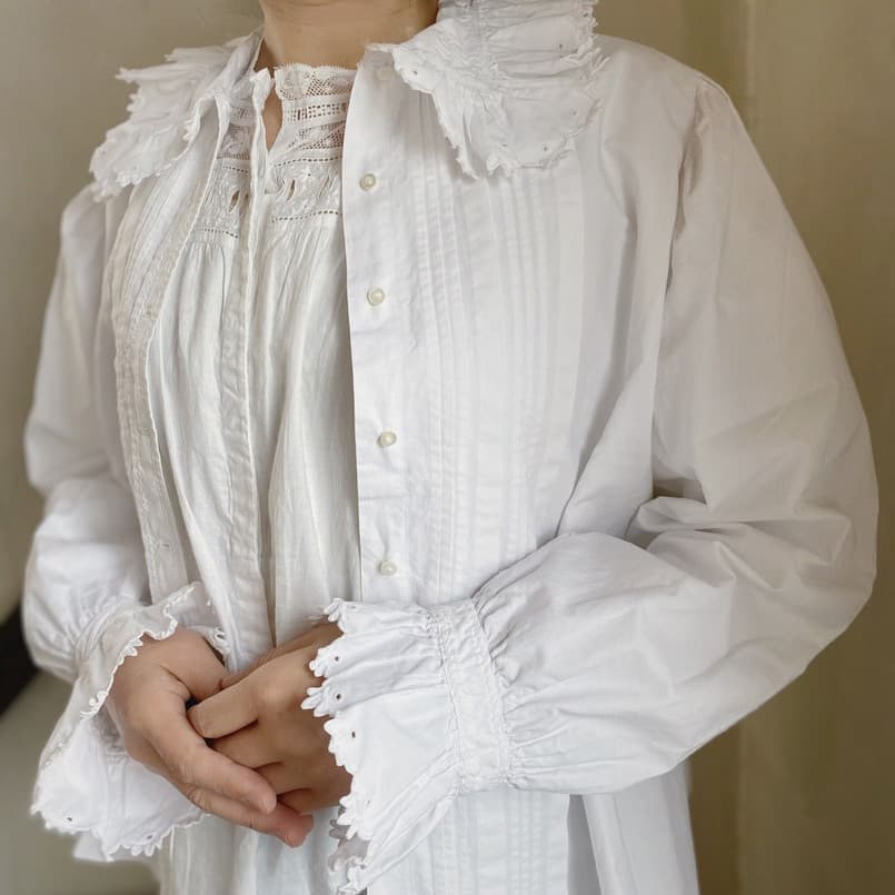 フランスアンティークブラウス