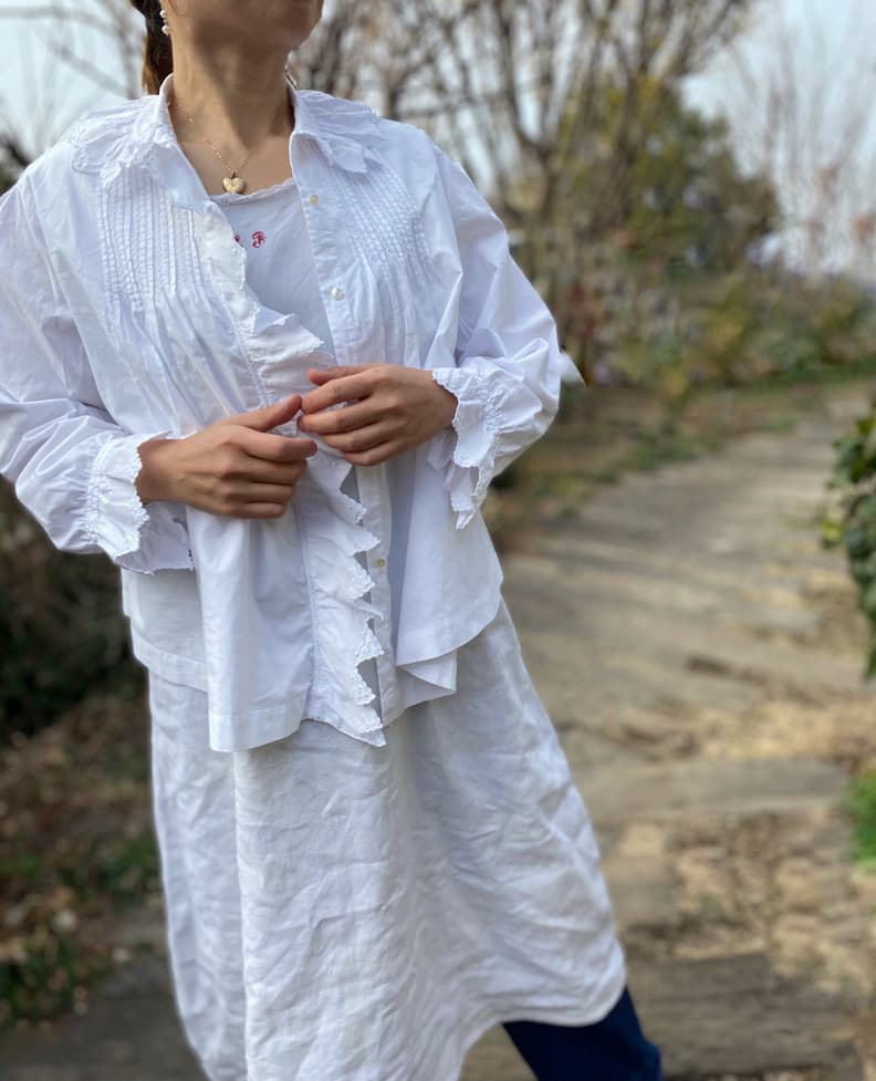 フランスアンティークブラウスfrenchantiqueblouse