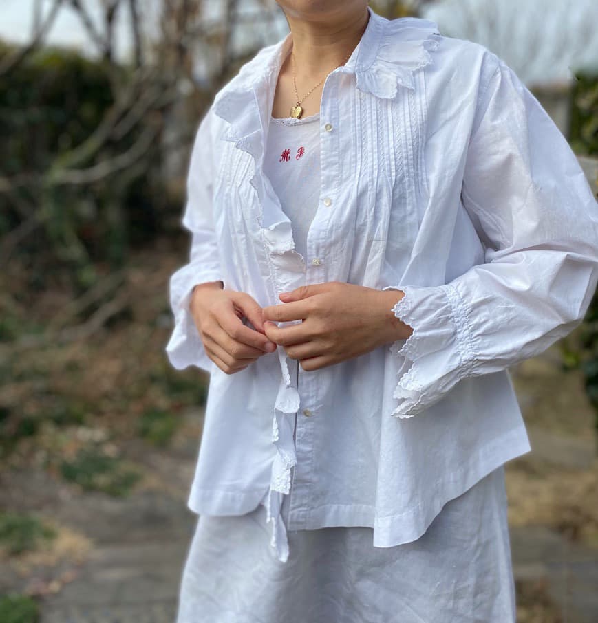フランスアンティークブラウスfrenchantiqueblouse