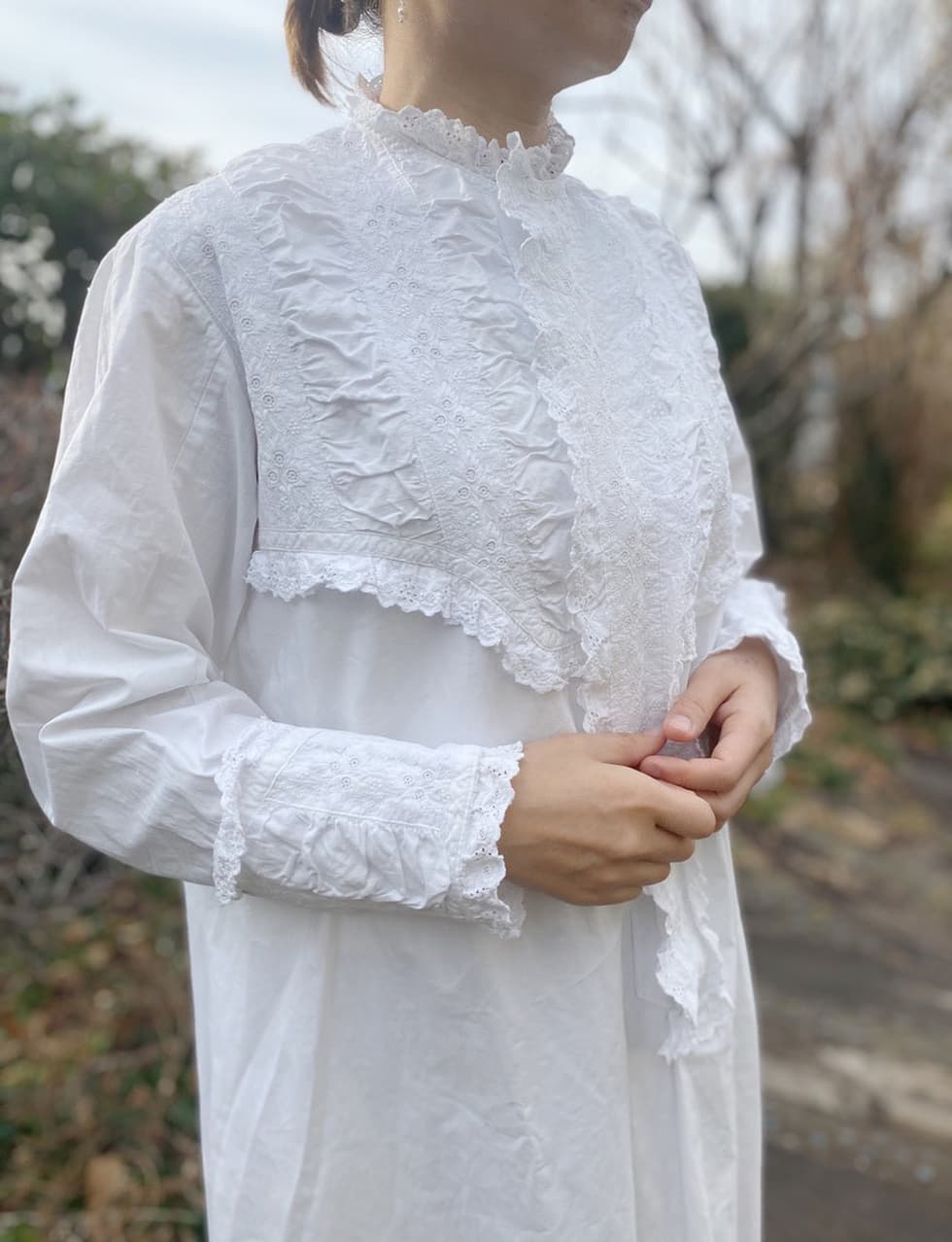 ヴィクトリアンアンティークレースワンピース