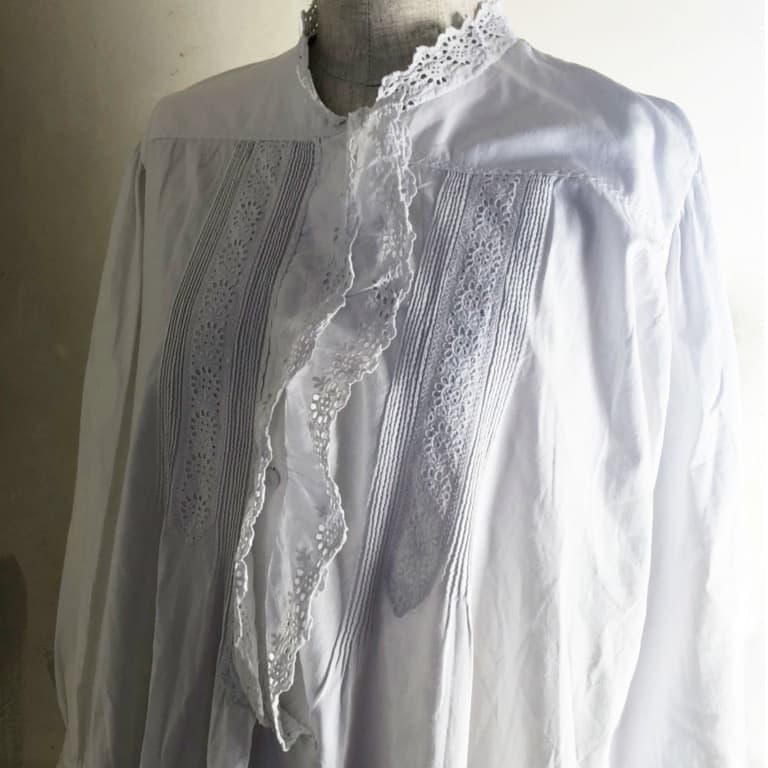 イギリスアンティークレースワンピース｜dewlilly