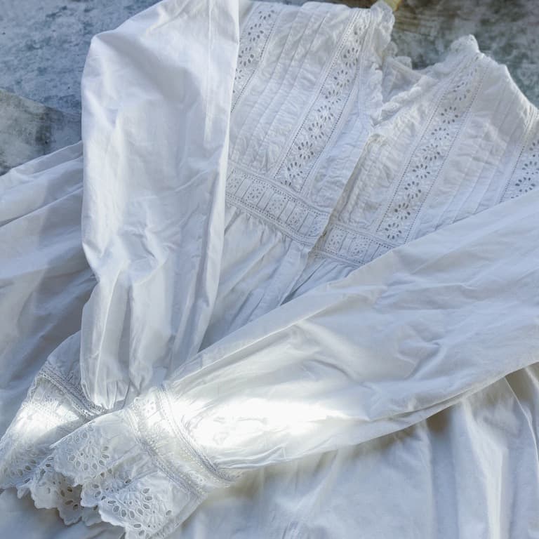 アンティークヴィクトリアンナイトドレス アンティークレースワンピース