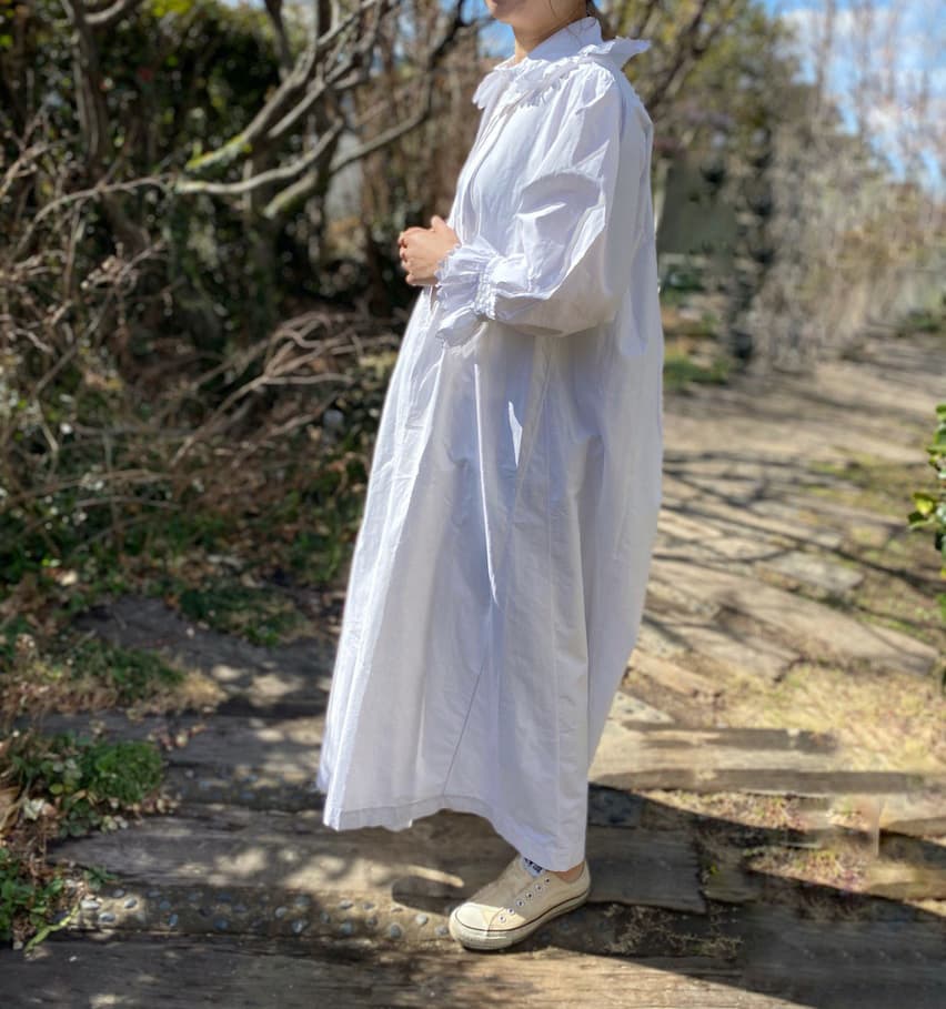 フランスアンティークレースワンピース