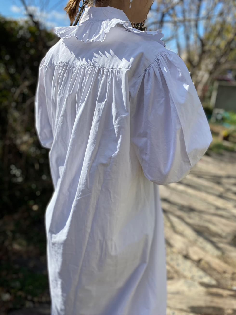 フランスアンティークレースワンピース