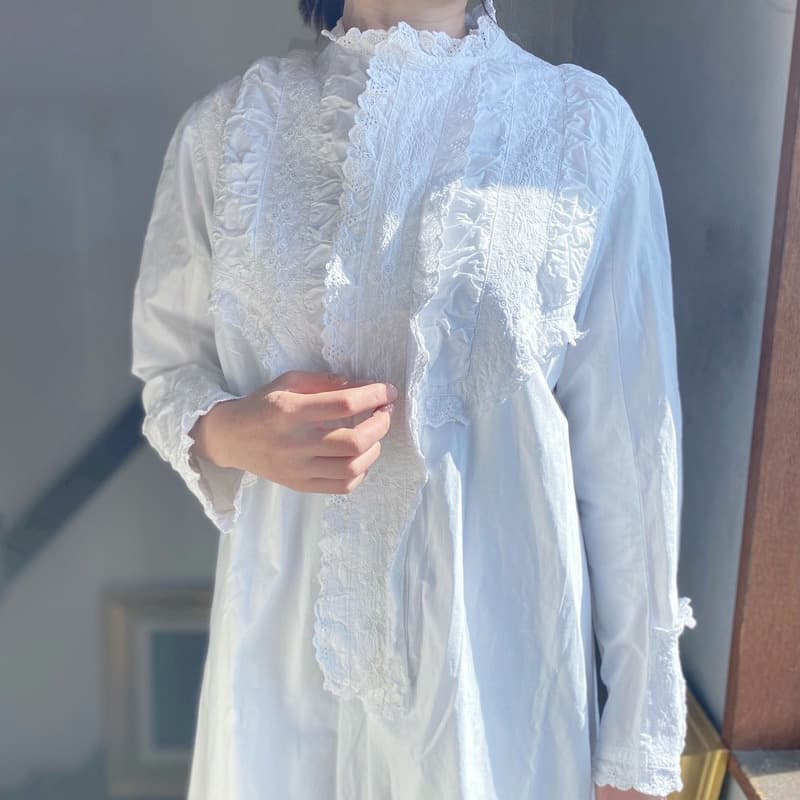 ヴィクトリアンアンティークレースワンピース