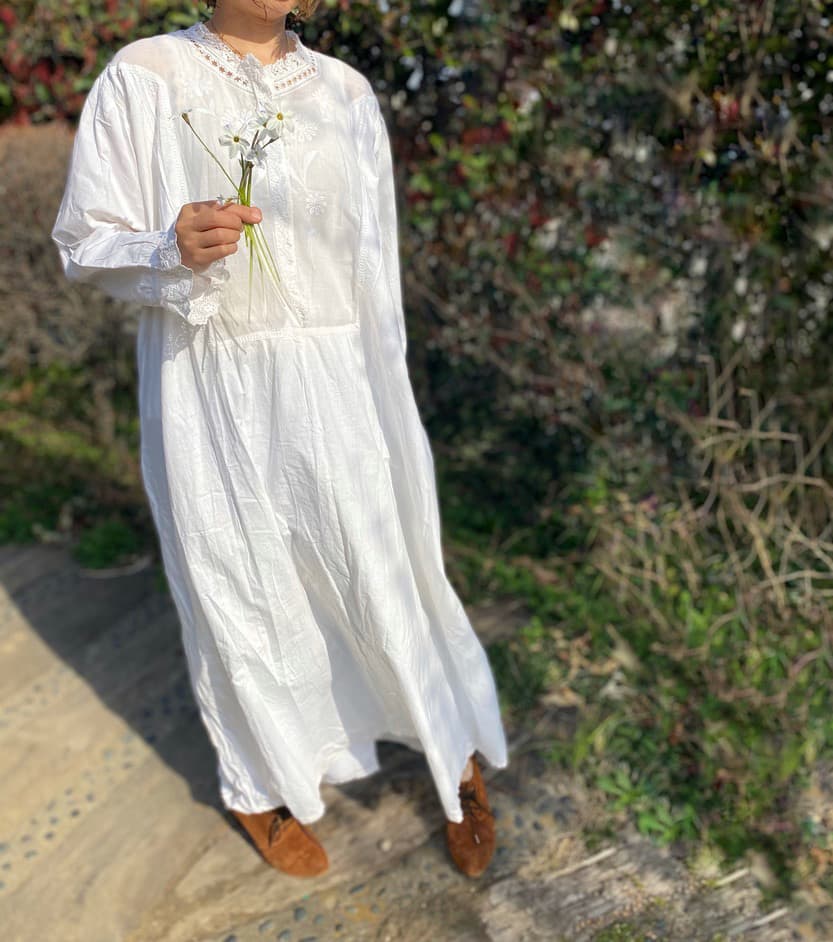 アンティークレースワンピース  アンティークナイトドレス