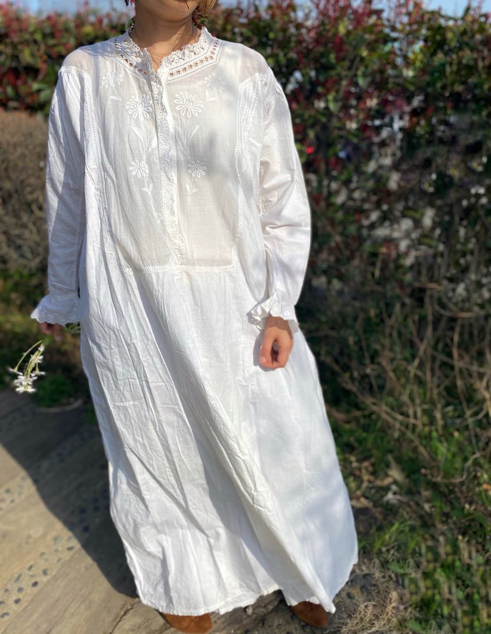 アンティークレースワンピース  アンティークナイトドレス