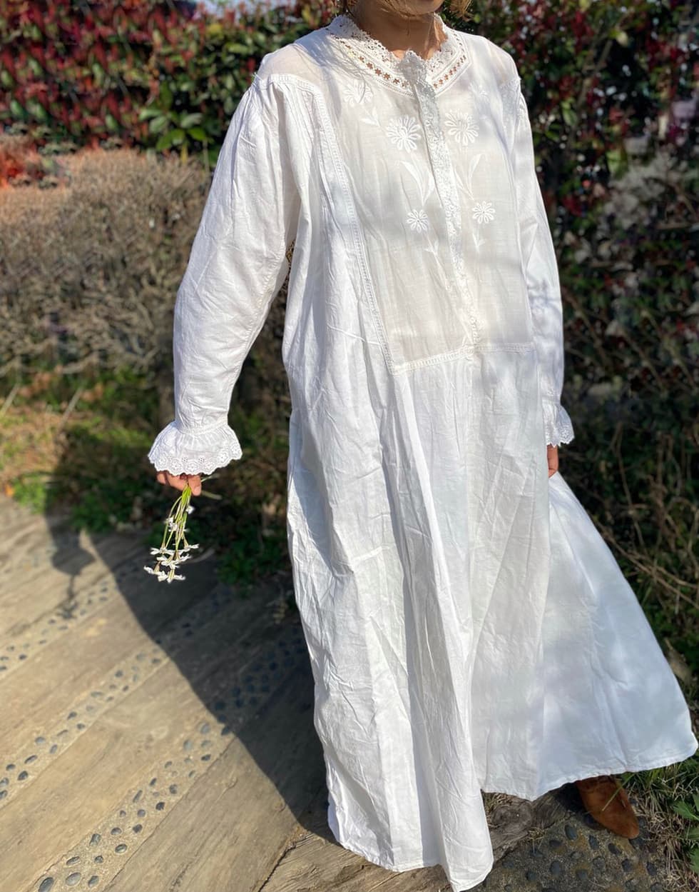 アンティークレースワンピース  アンティークナイトドレス