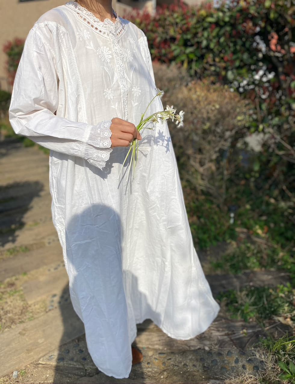 アンティークレースワンピース  アンティークナイトドレス