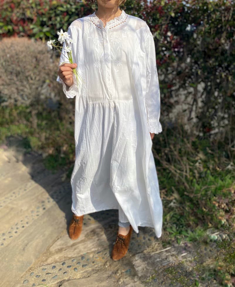 アンティークレースワンピース  アンティークナイトドレス