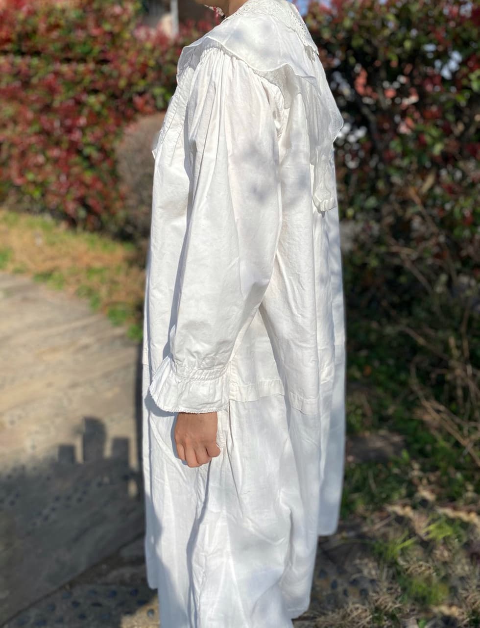 フリル&オーガンジー アンティークレースワンピース 