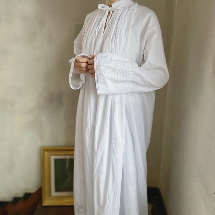 フランスアンティークチャーチスモック