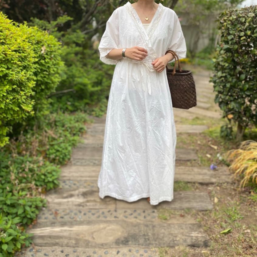 アンティークレースワンピース ナイトドレス