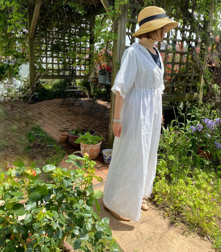 アンティークレースワンピース butterfly