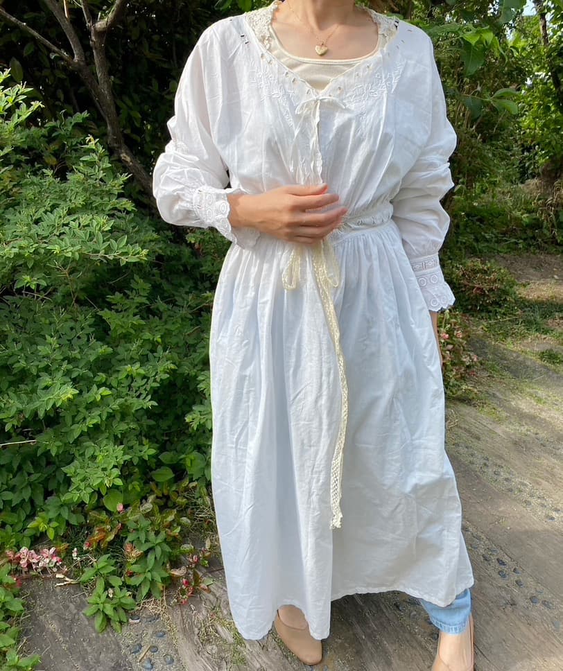 アンティークレースワンピースアンティークナイトドレス