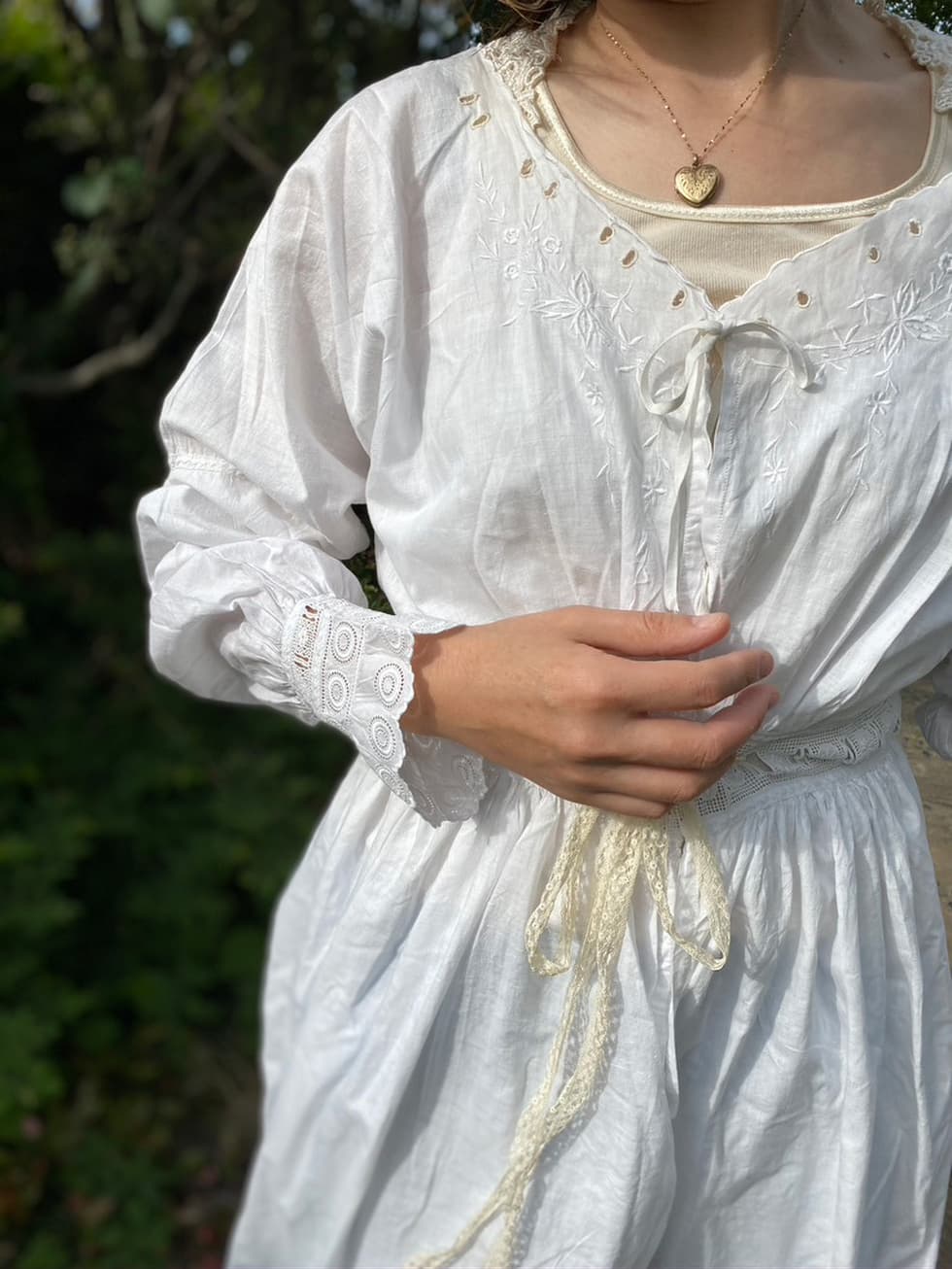 アンティークレースワンピースアンティークナイトドレス