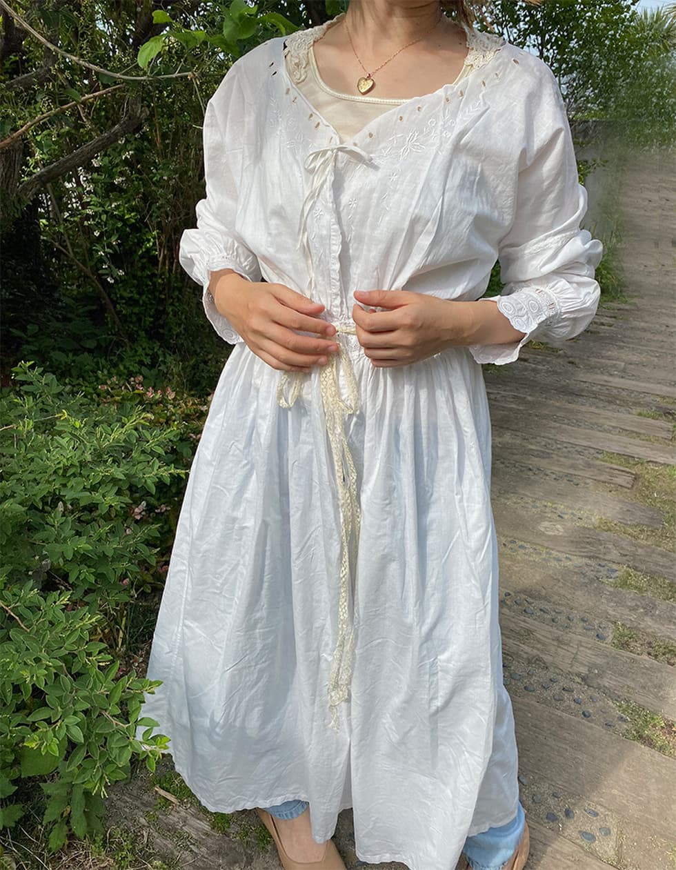 アンティークレースワンピースアンティークナイトドレス