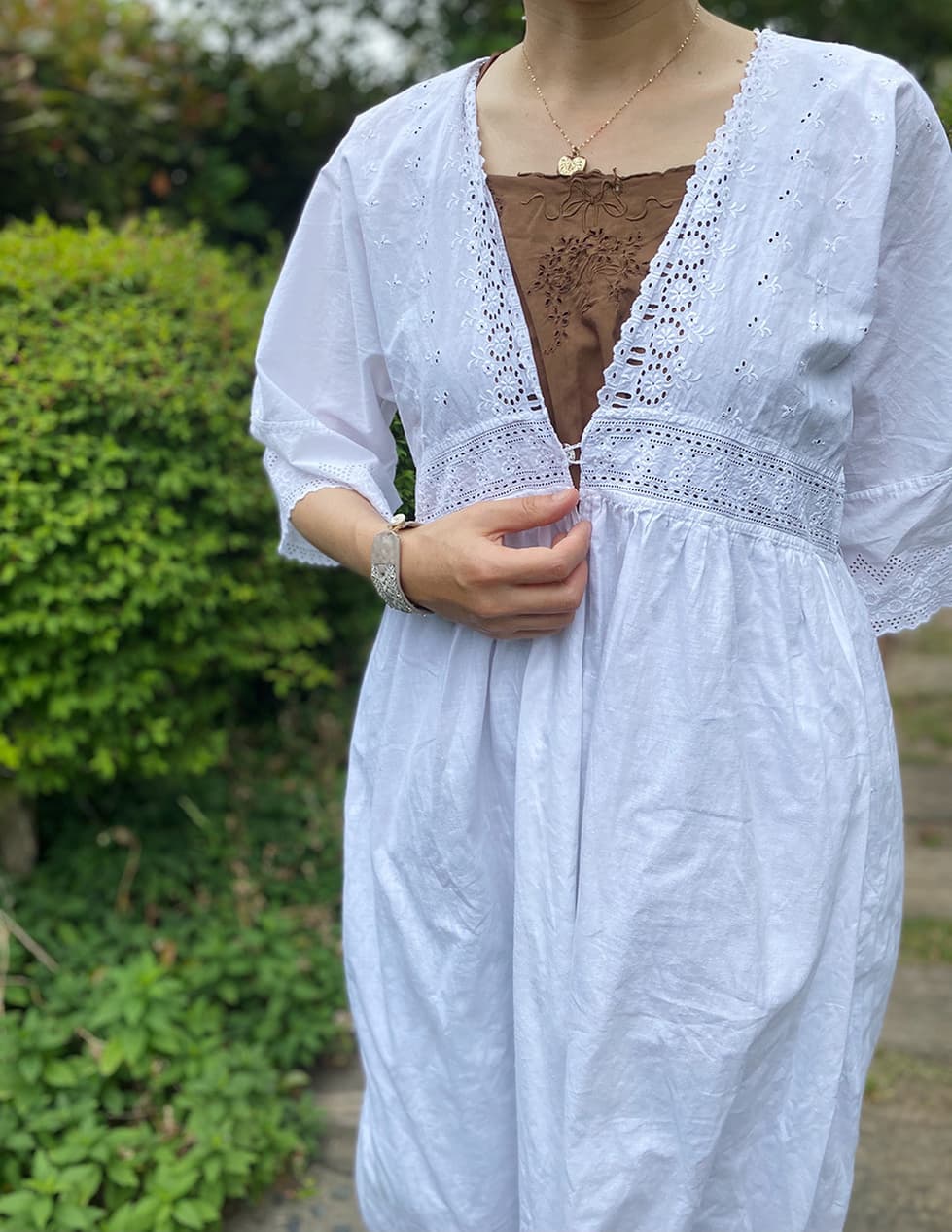 アンティークレースワンピースアンティークナイトドレス