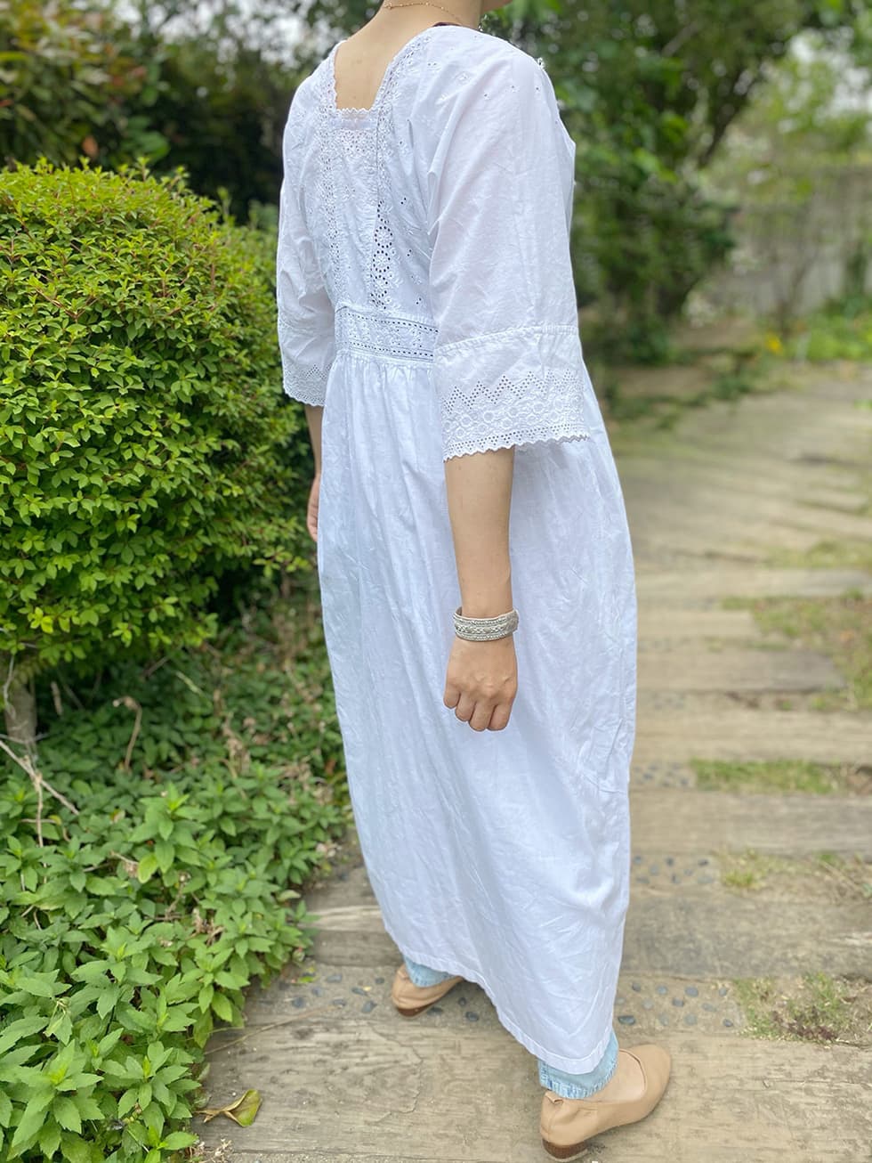 アンティークレースワンピースアンティークナイトドレス