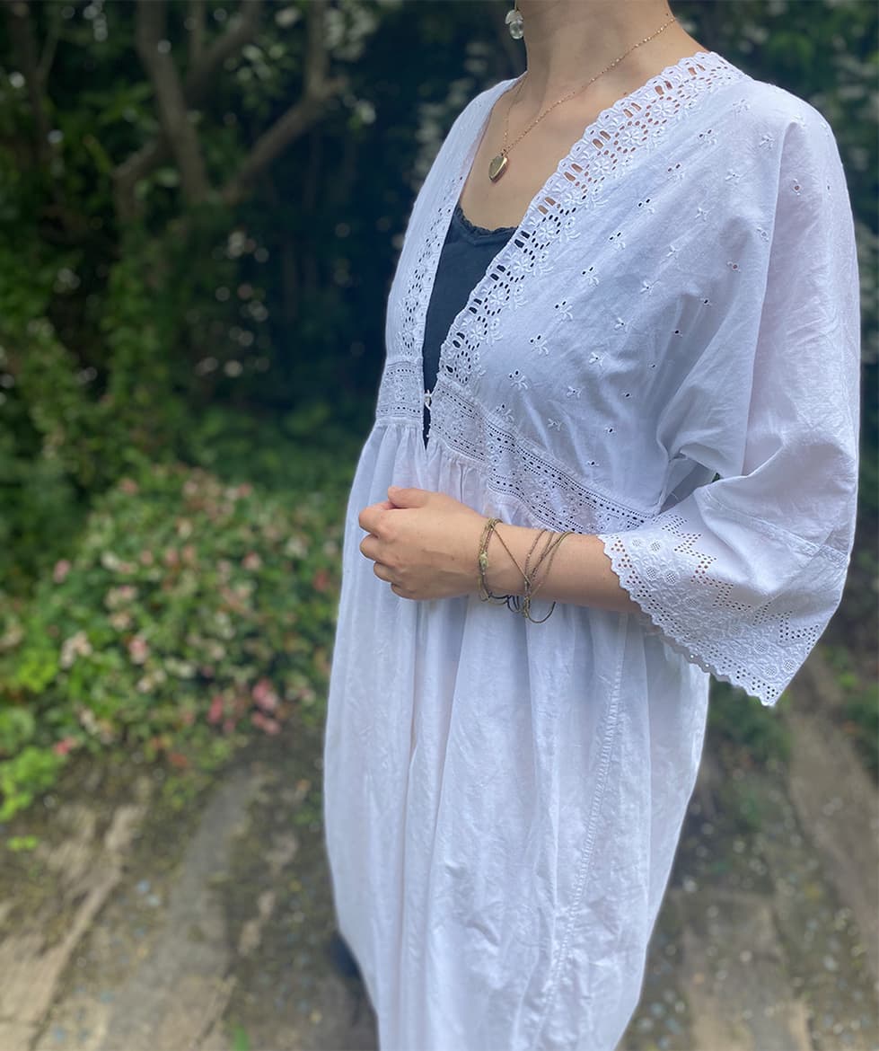 アンティークレースワンピースアンティークナイトドレス