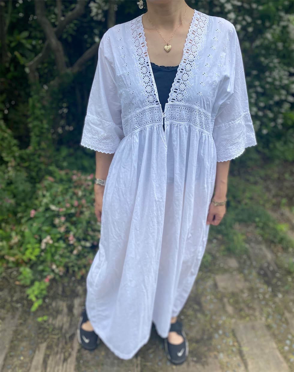 アンティークレースワンピースアンティークナイトドレス