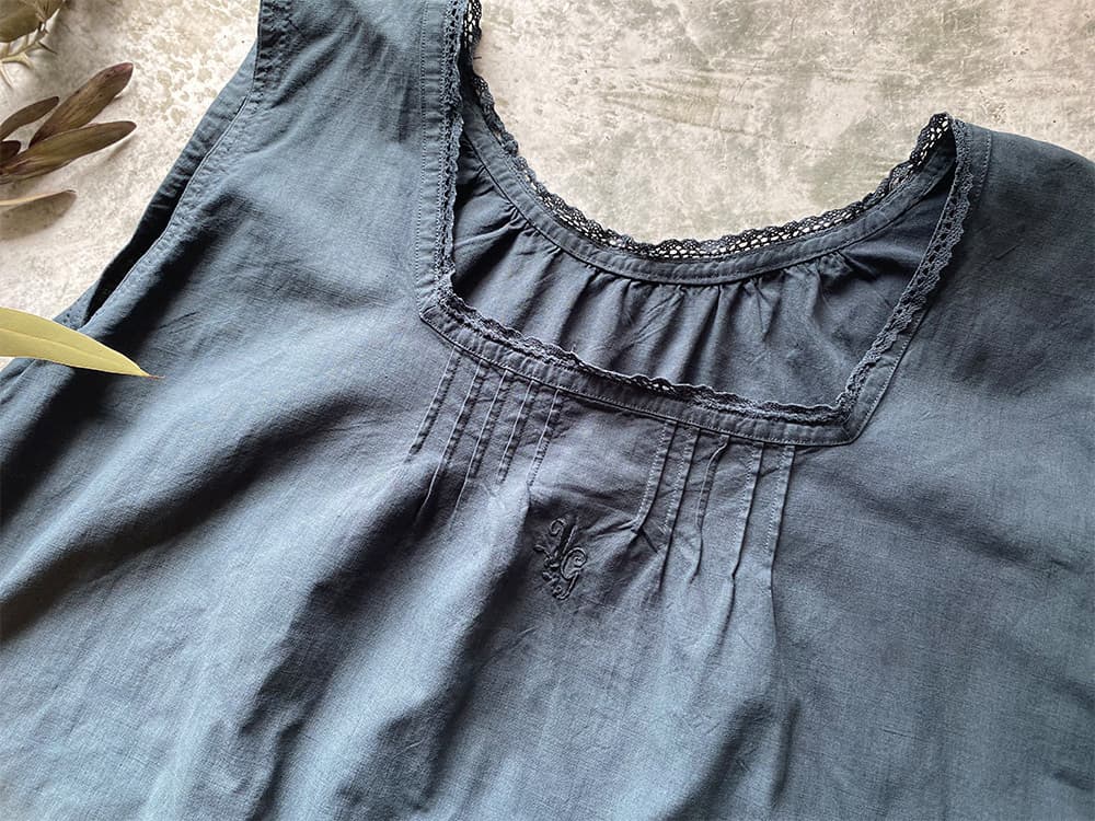 フランスアンティークワンピースナイトドレス