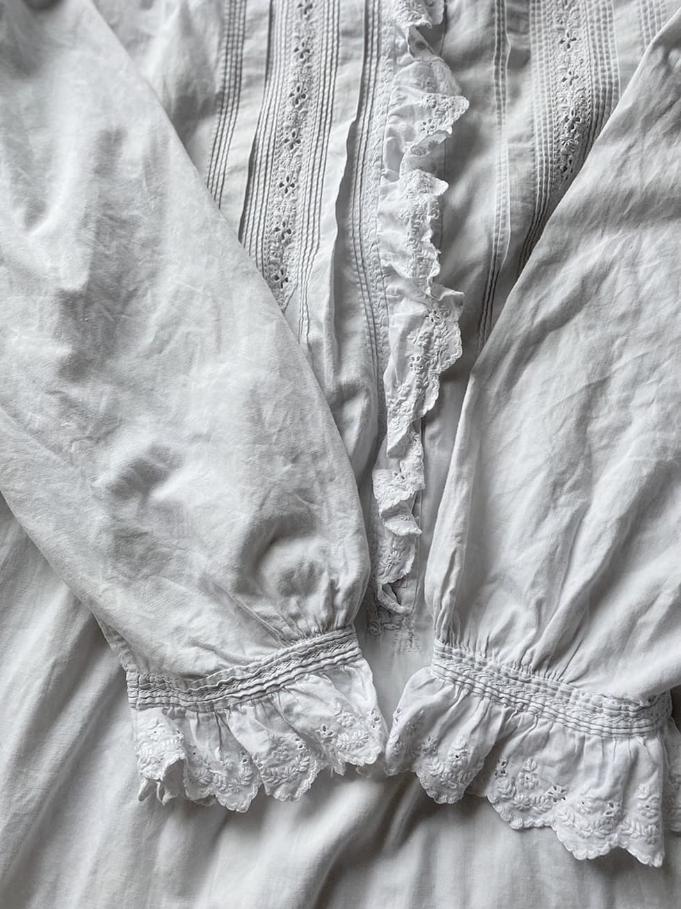 フランスアンティークナイトドレスアンティークレースワンピース