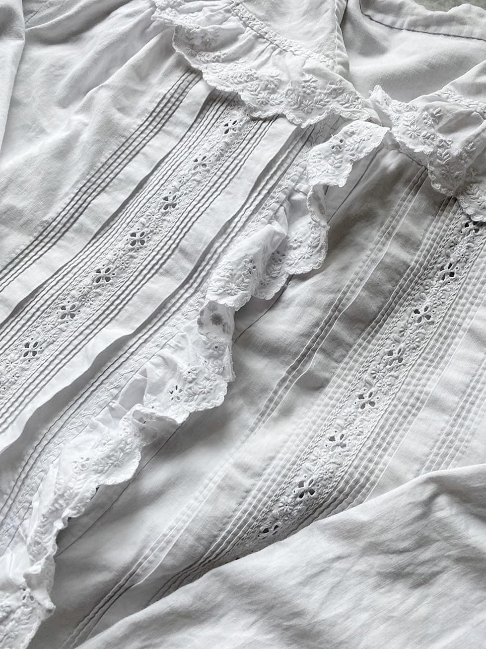 フランスアンティークナイトドレスアンティークレースワンピース