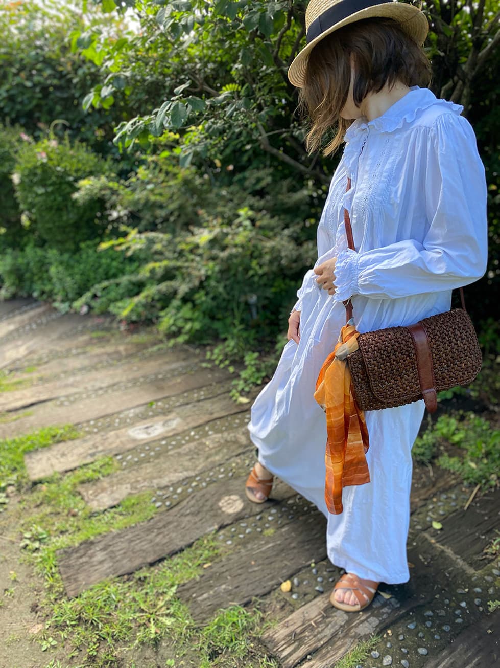 フランスアンティークナイトドレスアンティークレースワンピース