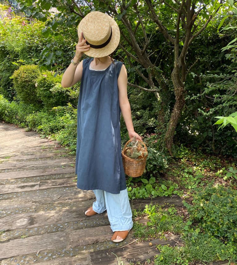 フランスアンティークワンピースナイトドレス