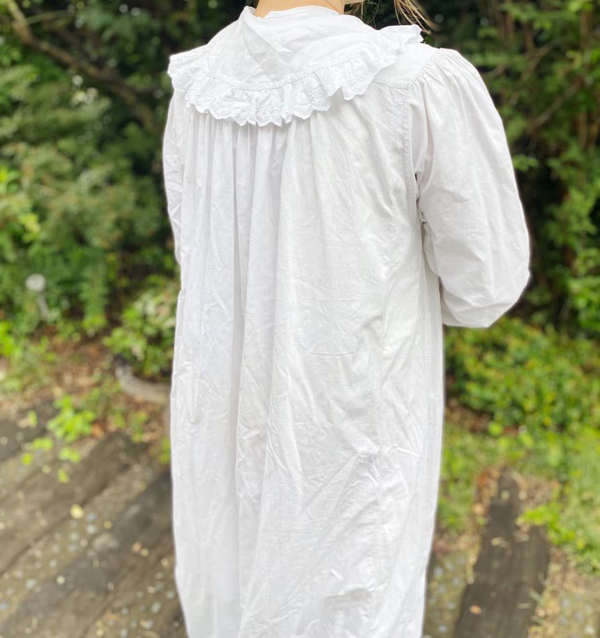 フランスアンティークナイトドレスアンティークレースワンピース