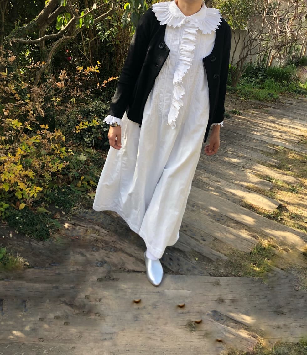 フランスアンティークワンピースアンティークナイトドレス