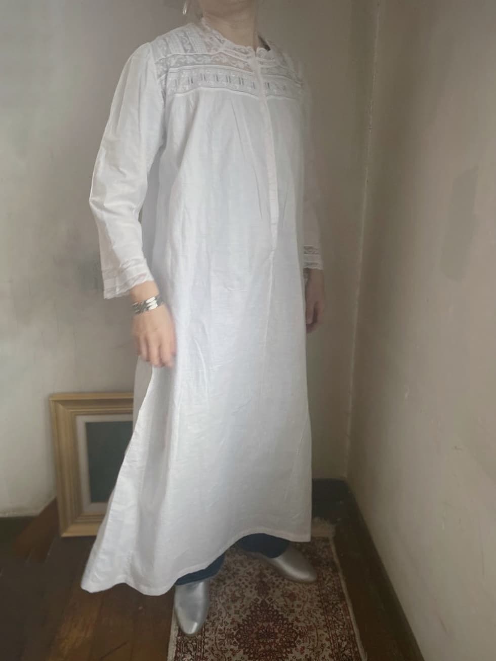 アンティークレースワンピースアンティークナイトドレス