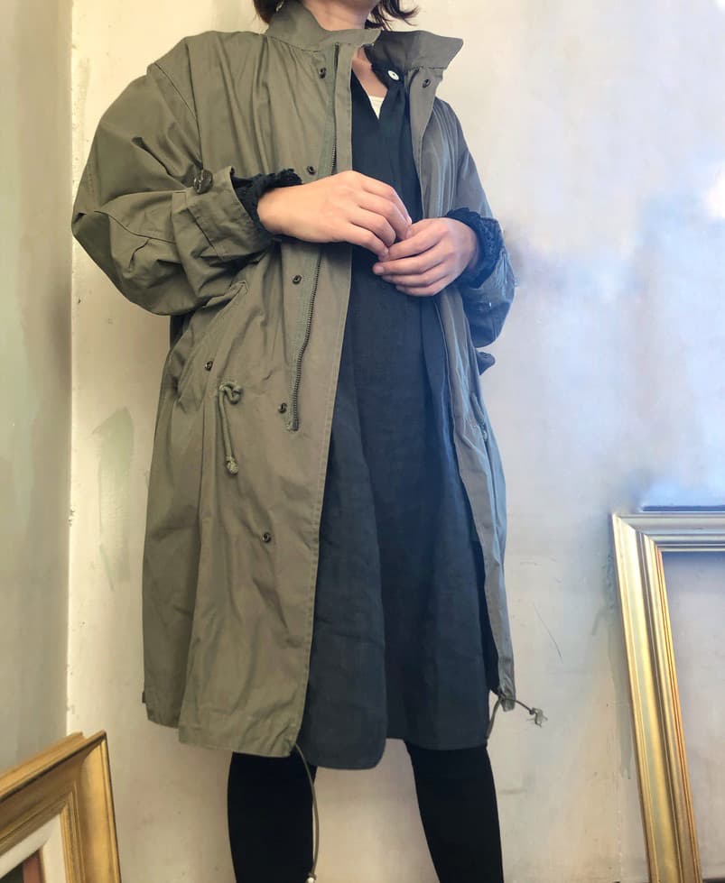 フランスアンティークリネンスモック