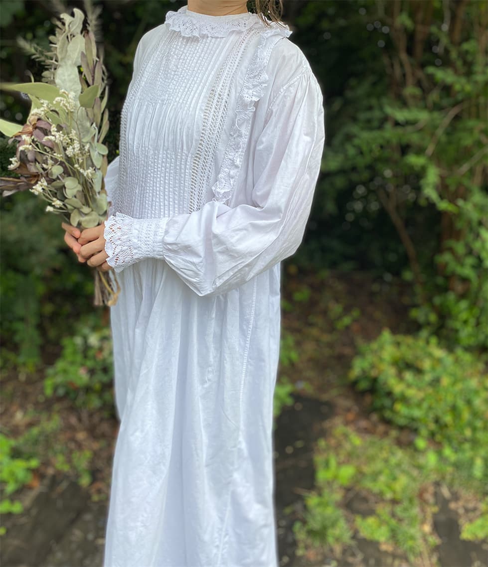 アンティークレースワンピースアンティークナイトドレス