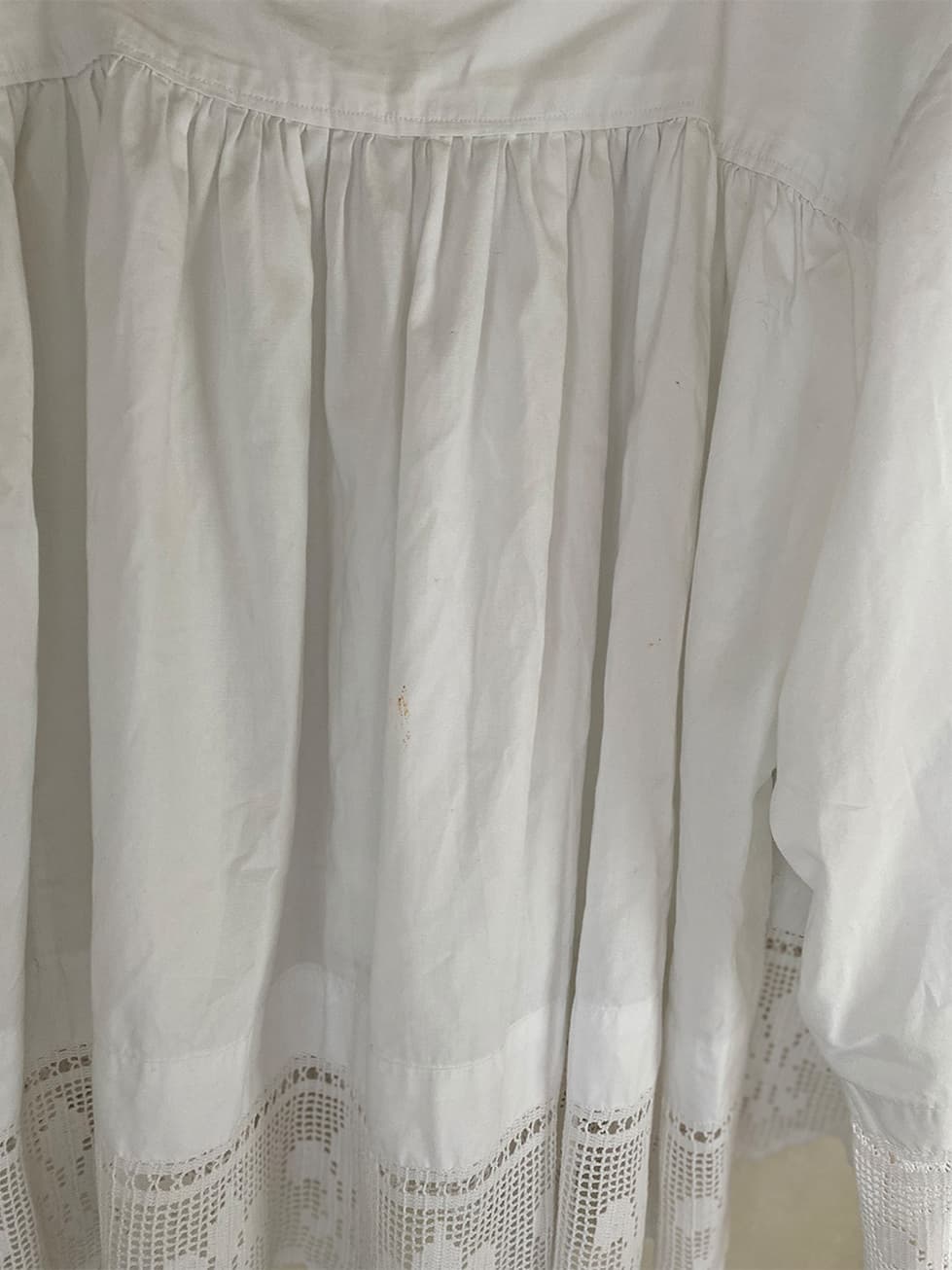 フランスアンティークチャーチスモック churchsmock