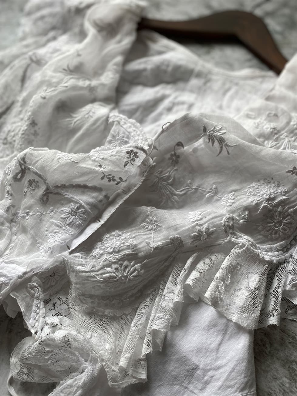 エドワーディアン アンティークレースブラウス