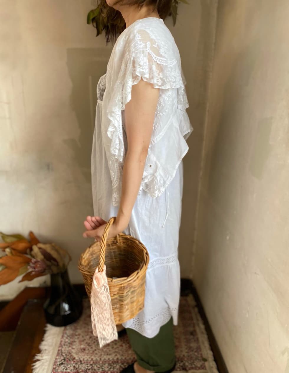 エドワーディアン アンティークレースブラウス