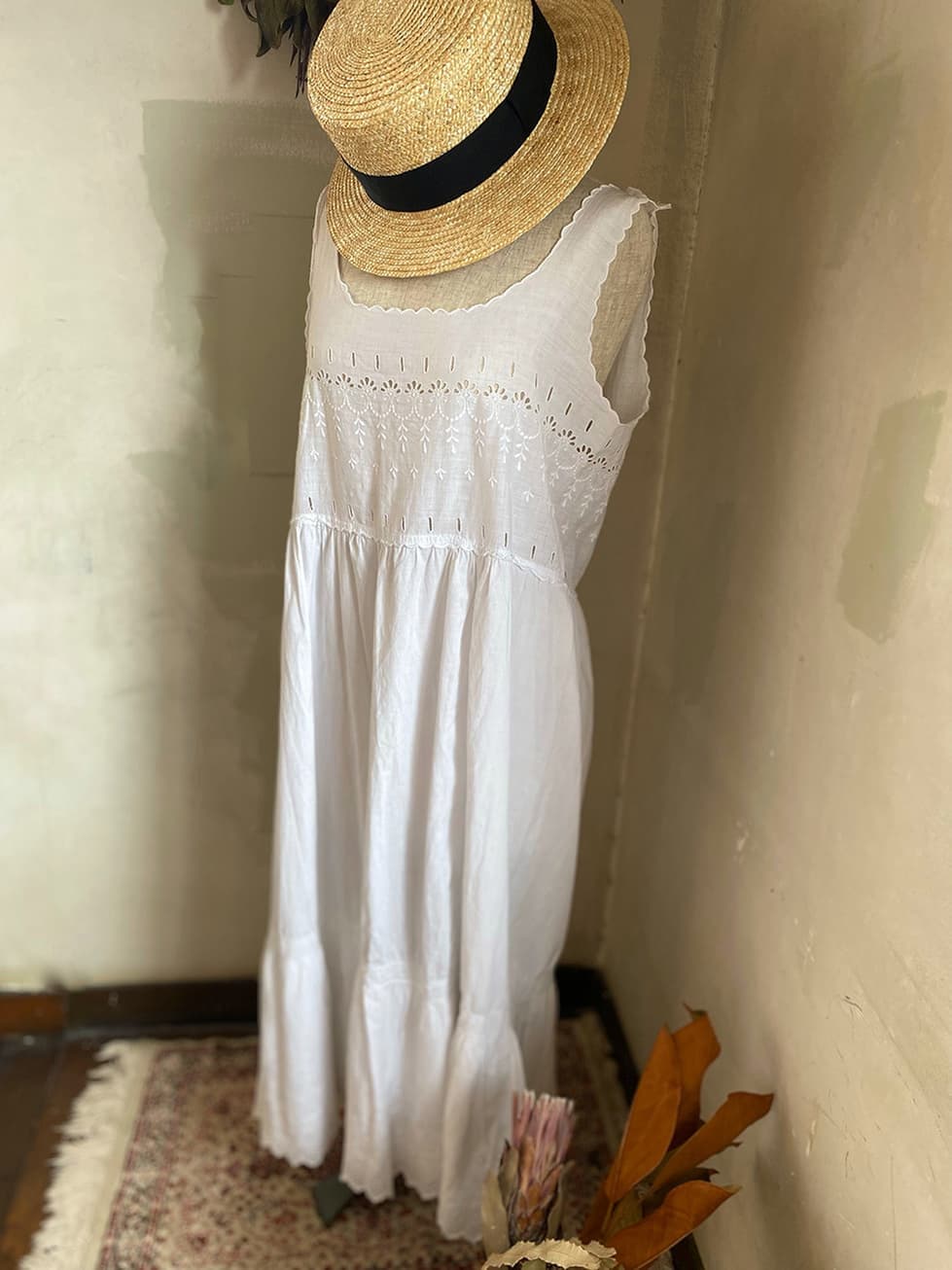 アンティークレースワンピースアンティークナイトドレス