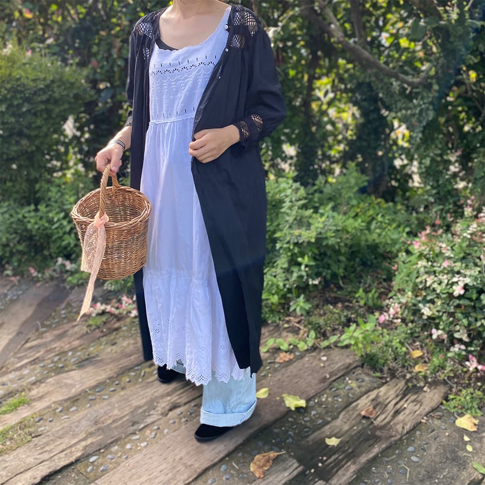 アンティークレースワンピースアンティークナイトドレス