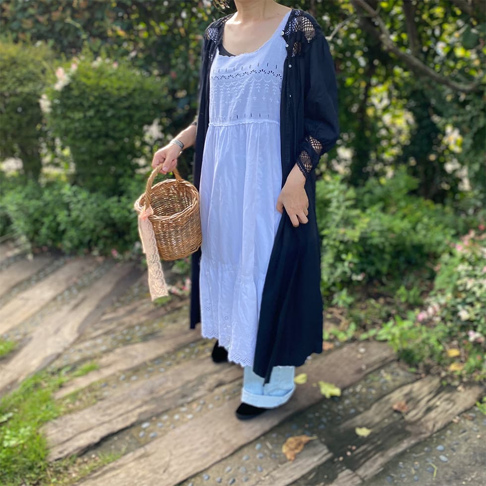 アンティークレースワンピースアンティークナイトドレス